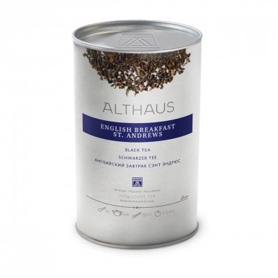 Althaus Tea Черен чай English Breakfast St. Andrews насипен в кутия 0.250 кг